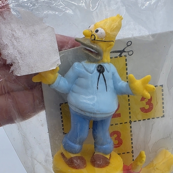Vintage 2003 The Simpsons Bart & Grandpa Kelloggs Cereal Premiums Toy Figures - Picture 4 of 5